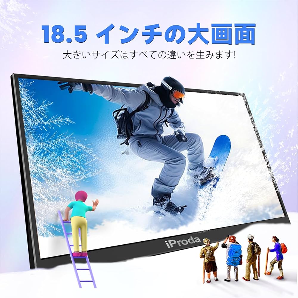 Amazon.co.jp: モバイルモニター 18.5 インチ FHD 1080P