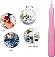 Vista 8 de Zest Candle Velas cónicas de 12 piezas, 6 pulgadas, color rosa, 12 unidades (paquete de 1)