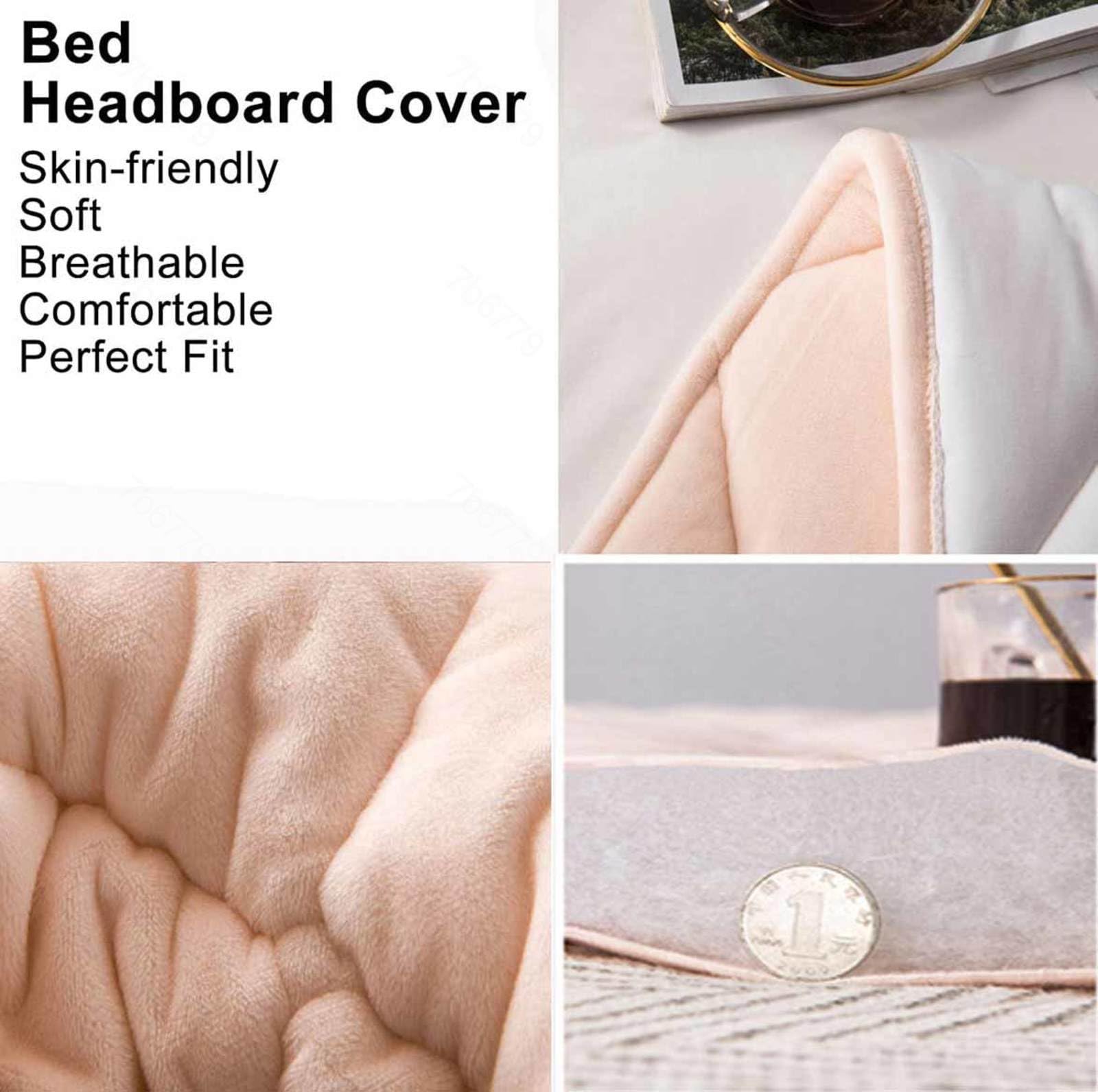 Copritestiera Letto Copertura/Copri Testata Letto Matrimoniale/Singolo Foder Cuscini Testata Letto Una Piazza E Mezza della Testiera Copri Testiera Letto Matrimoniale,blu-160cm