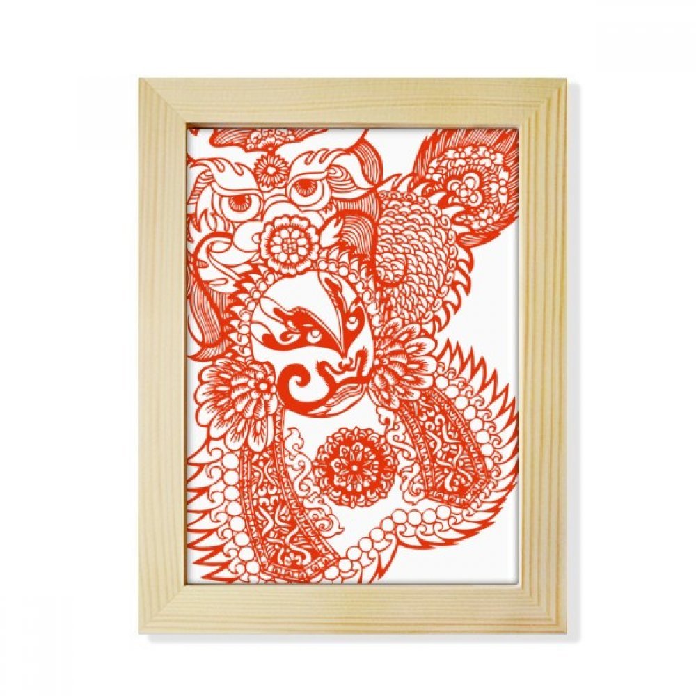 Cadre photo opéra rouge en bois pour décoration de bureau zen