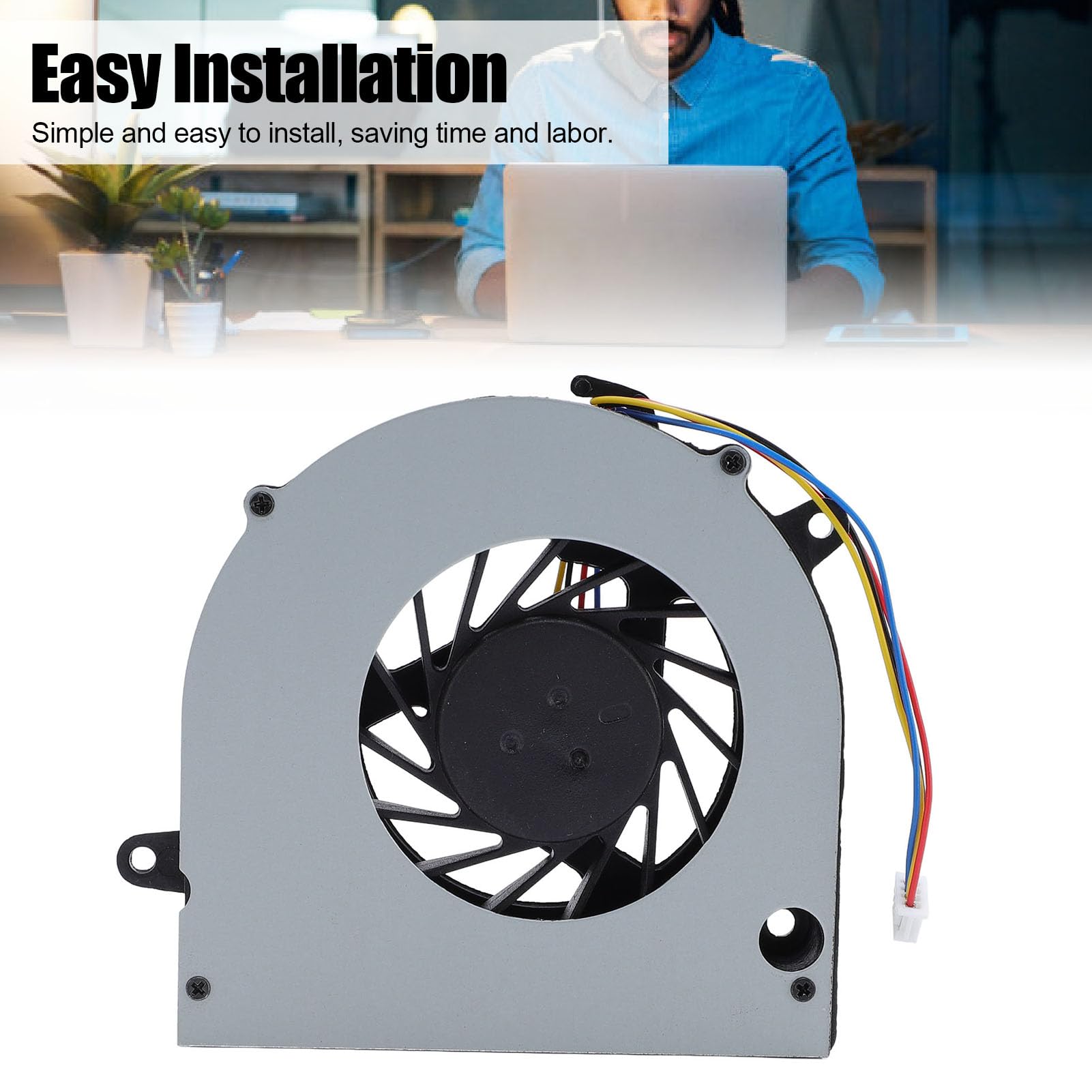 GOWENIC Laptop Cooler CPU per IdeaPad G460, G470, Z460, Z465, Z560, Z565, Ventola di Raffreddamento Sostitutivo con Lega di Alluminio, Facile Progettazione di Installazione