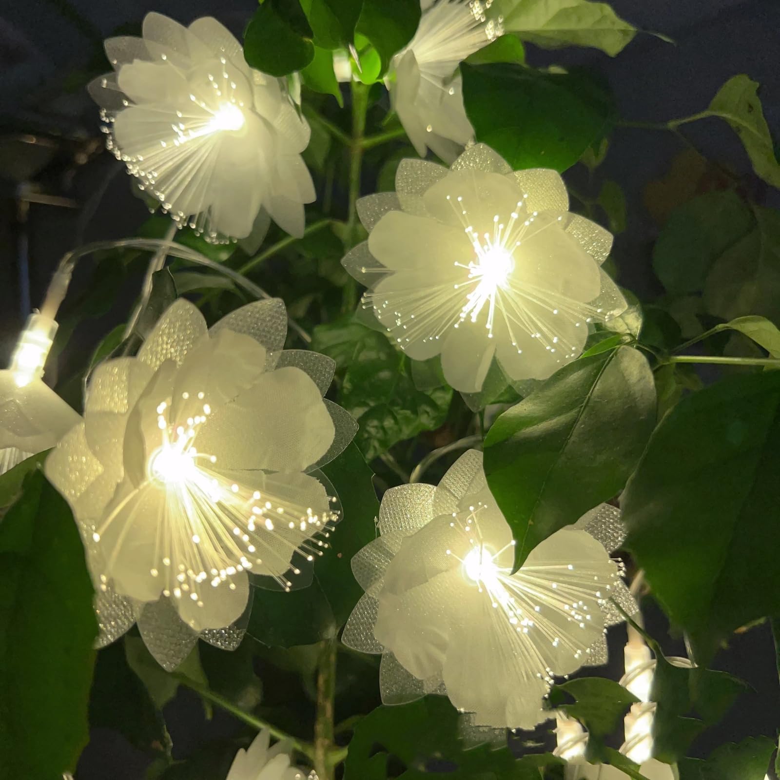Iluminación LED de fibra óptica para decoración navideña e iluminación ambiental