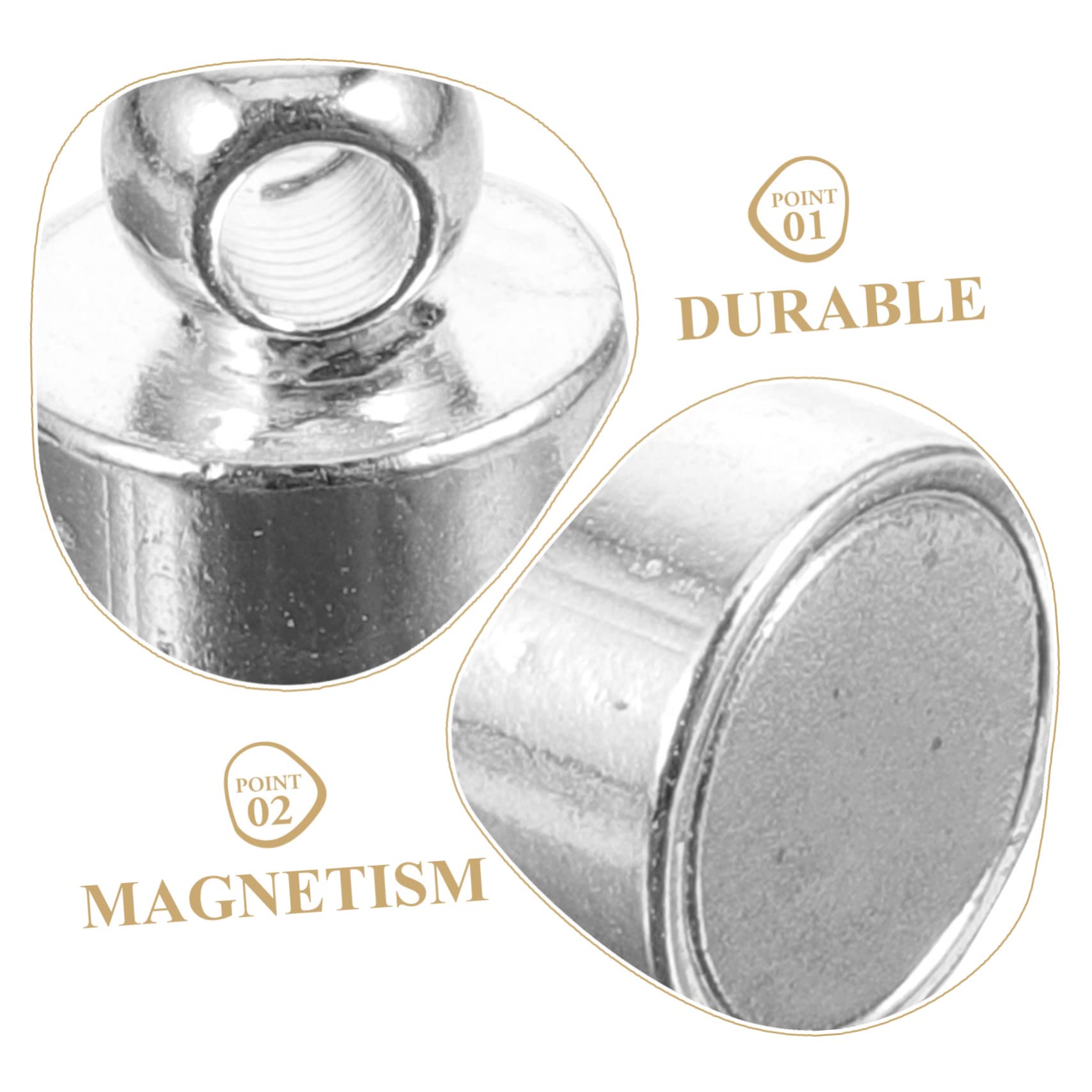 SEWACC 80stücke Magnetverschlüsse Für Schmuck Handgemachte Halsketten Und Armbandverbindungen Langlebig Und Einfach Zu Verwenden Für -schmuckherstellung