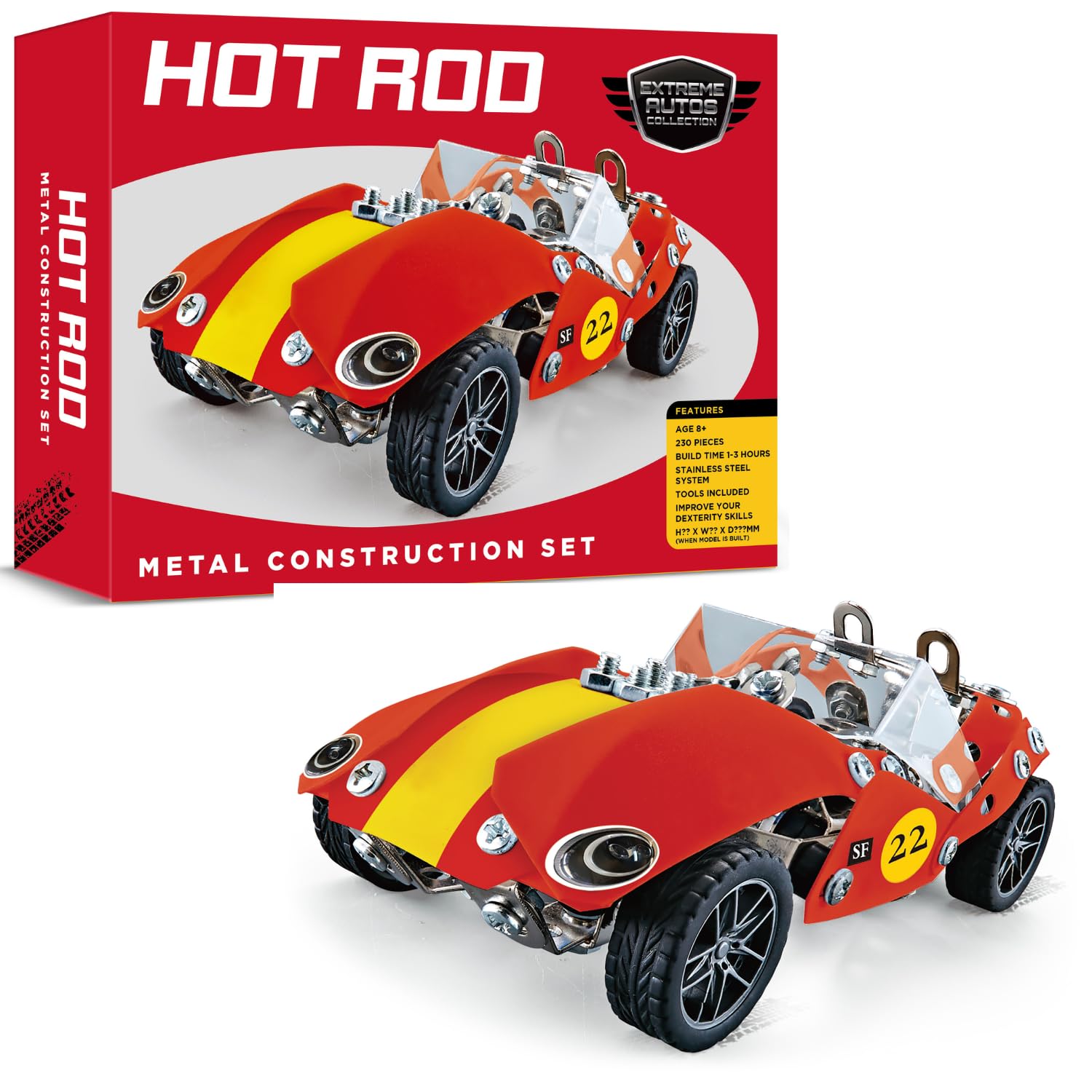 Coach House - Hot Rod Metal Construction Set (230 Pieces)