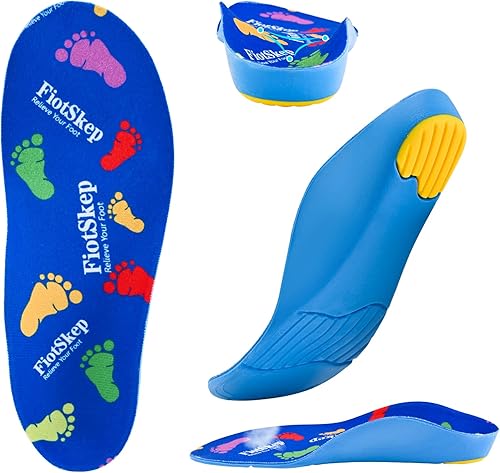 Soporte de arco ortopédico para niños, fascitis plantar, pies planos, insertos de espuma de poliuretano para aliviar el dolor de pies, espalda,