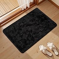 Vista 2 de junovo Alfombra de área lavable y antideslizante, alfombras de área pequeñas y esponjosas, alfombra peluda para sala de estar, alfombra suave