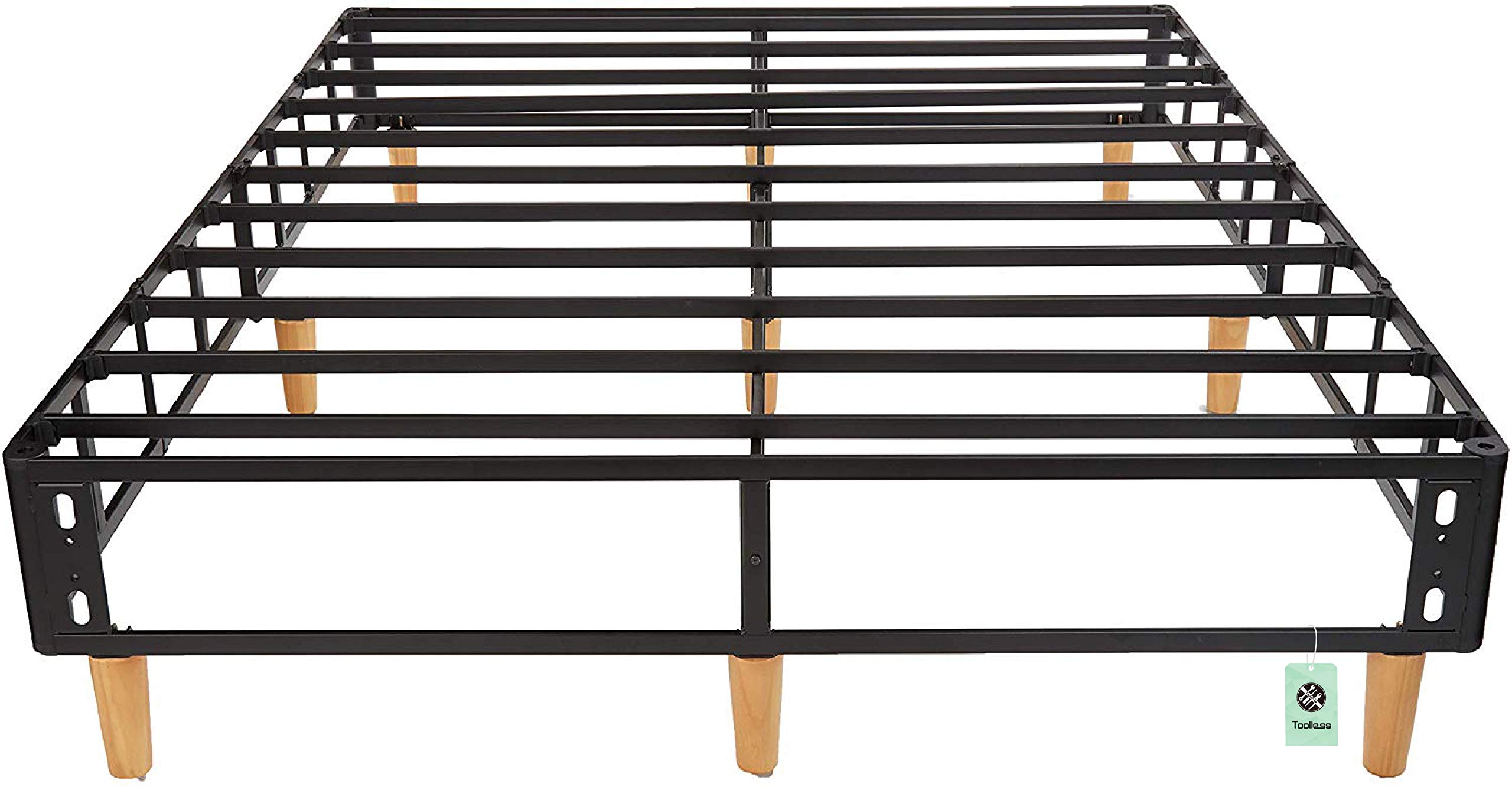 Amazon Com Amazon Basics Premium Foldable Mattress Foundation Box Spring With Steel Slats And Wood Legs Tools Free Assembly Queen Furniture Decor Amazon Com Amazon Basics Premium Foldable Mattress Foundation Box Spring With Steel Slats And Wood Legs Tools Free Assembly Queen Furniture Decor