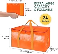 Vista 2 de BALEINE Paquete de 8 bolsas de mudanza de gran tamaño con asas reforzadas, bolsa de almacenamiento resistente para ropa, suministros de mudanza