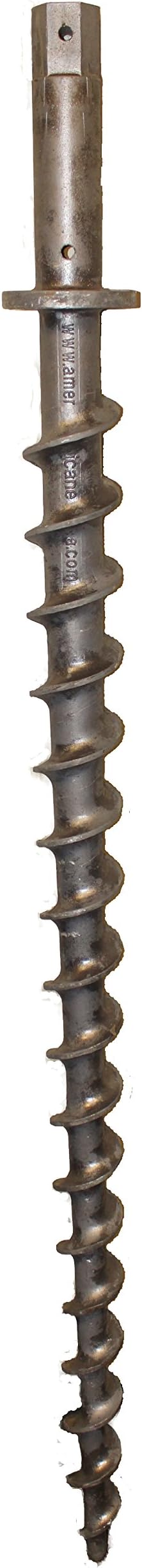 Penetrator 46" with 8" Extension for 2" Schedule 40 Pipe Aluminum Screw Earth Anchor-Holds Upto 14,000lbs