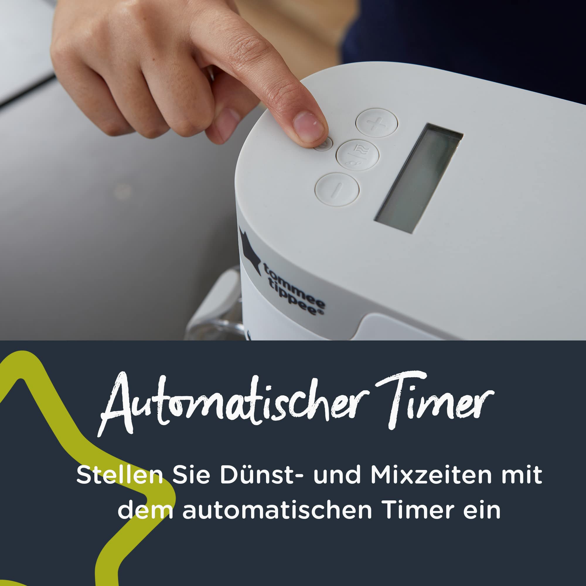 Tommee Tippee Quick Cook Babynahrungszubereiter, Dampfgaren und Mixen, geeignet für alle Entwöhnungsphasen, weiß