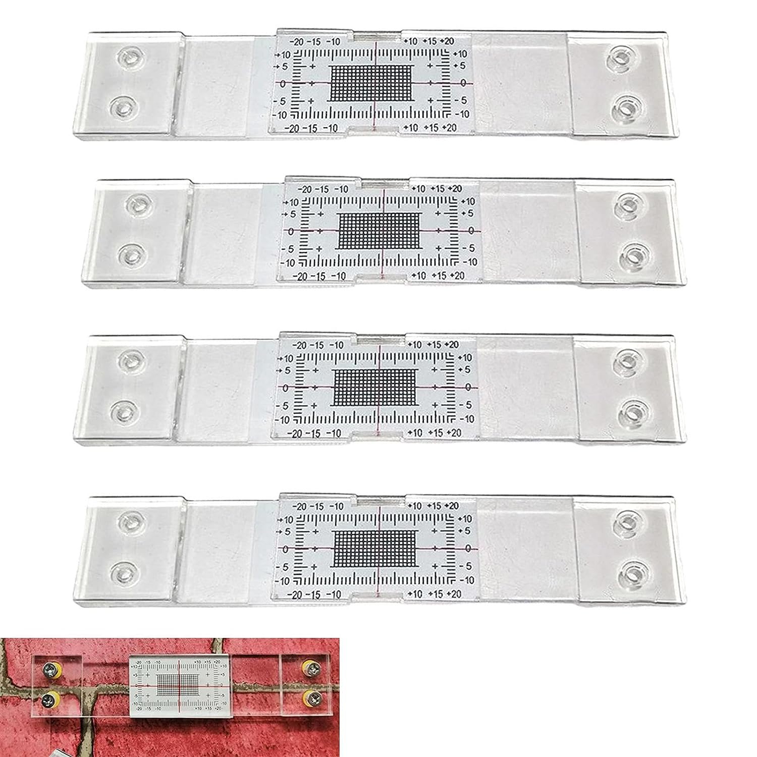 Concrete Crack Monitor Transparent Analog Standard Gauge