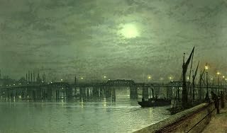 ARTSLSBS Famous Picture Artwork Print Painting Battersea Bridge Graffiti Painting for Home Decor 60x90cm