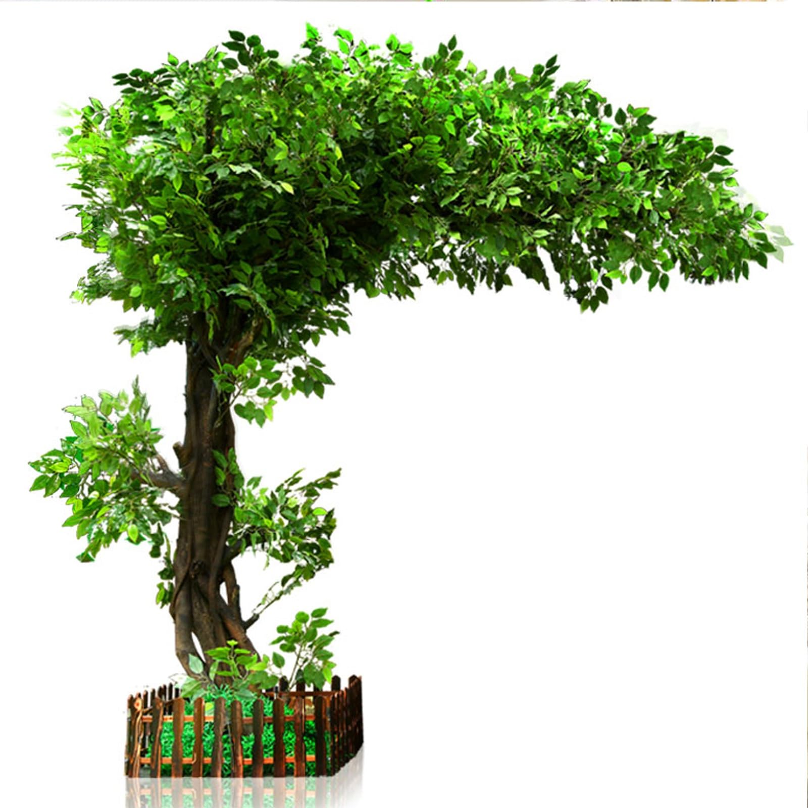Artificial Green Banyan Trees, Large Realistic Artificial Tree, for Indoor & Outdoor Home Office Party Decor(5x5m)