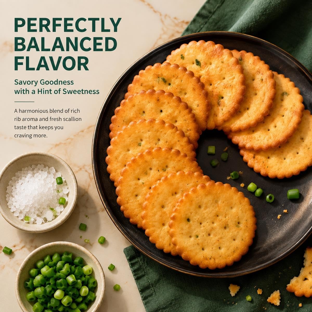 Galletas Saladas Crujientes Sabor Costillas Y Cebollín 138g 1 Bolsa