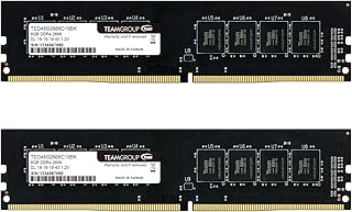 TEAMGROUP Elite DDR4 16GB Kit (2x8GB) 2666MHz PC4-21300 CL19 Unbuffered Non-ECC 1.2V UDIMM 288 Pin PC Computer Desktop Memory Module Ram Upgrade - TED416G2666C19DC01