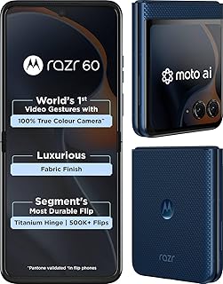Motorola Razr 60 5G (Pantone Gibraltar Sea, 8GB RAM, 256GB Storage)