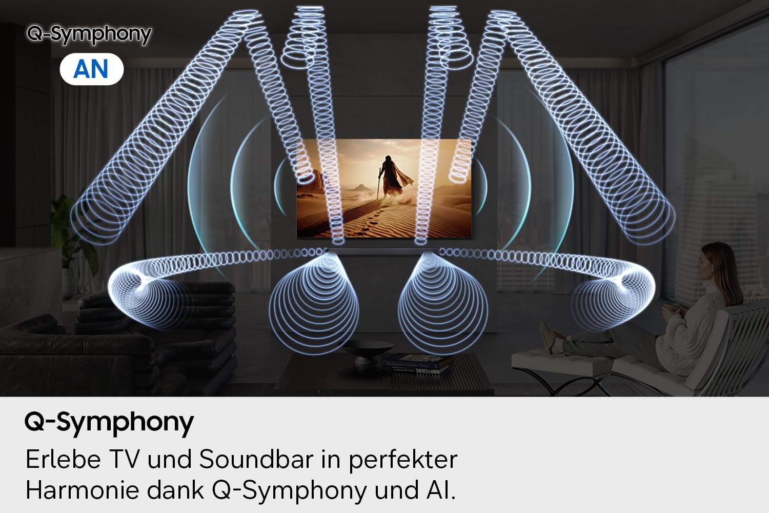 Samsung HW-Q995GH / Q990H Q-Series 11.1.4-Kanal Surround-Soundbar für TVs, Kabelloser 8"-Dual-Subwoofer, 4.0.2-Rücklautsprecher, Kabellos Dolby Atmos & DTS:X, SpaceFit Sound Pro, Q-Symphony, Alexa