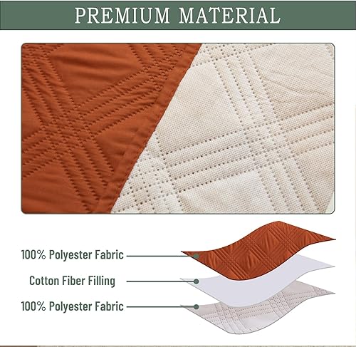 Miniatura 4 de Qubjus Funda de sofá de 2 plazas Revesible para sofá de 2 cojines, lavable, protector de muebles con correas elásticas para perros, mascotas, niños