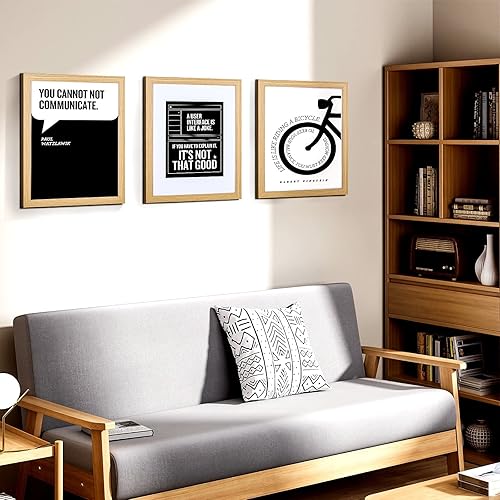 Miniatura 4 de Portarretratos de 11 x 14 pulgadas, para fotos de 8 x 10 pulgadas con paspartú o de 11 x 14 pulgadas sin paspartú, marcos de fotos de madera natural