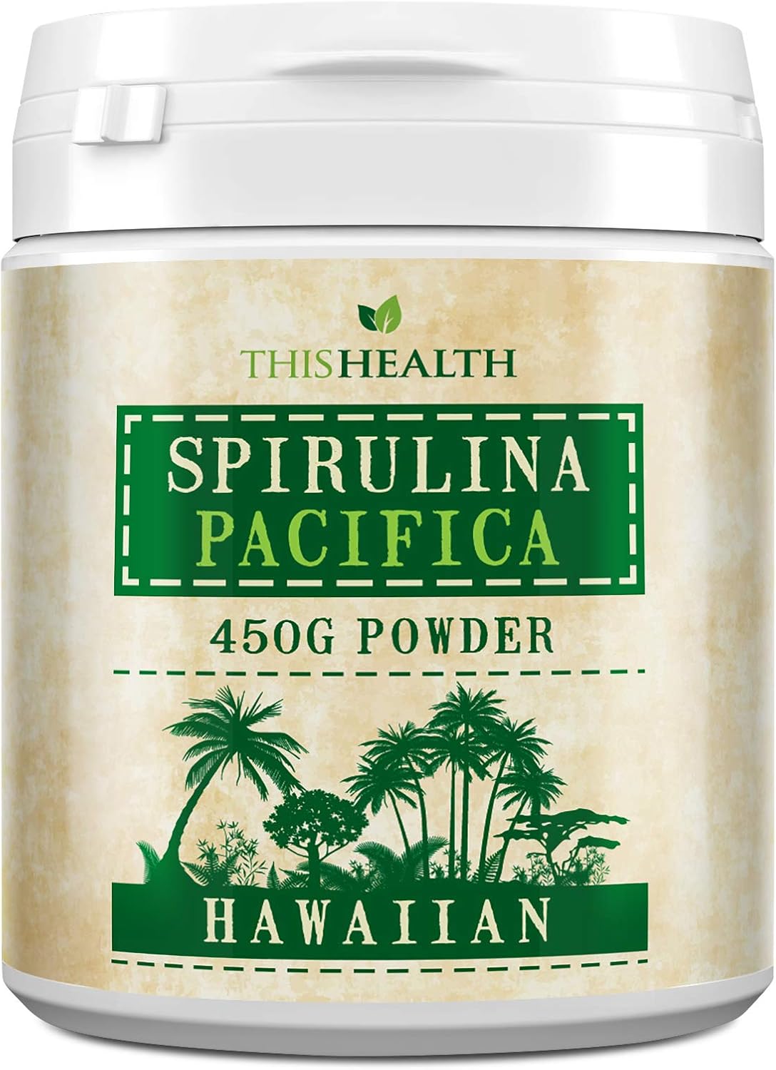 Spirulina Powder 450g – High Potency Spirulina Pacifica Powder – Superfood powder, Smoothie, Super greens – Hawaiian Spirulina Pacifica Supplement Containing Over 100 Vitamins and Minerals