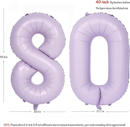 Vista 138 de 40" Macaron purple Number Balloons Helium Foil Mylar Balloon Birthday Party banquet Decoration 9