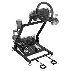 Racing Wheel Stand Adjustable Steering Wheel Stand Foldable Racing Stand with Cup Headphone Holder Compatible with Logitech G920