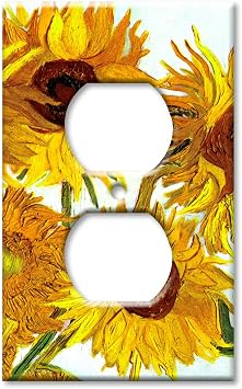 Art Plates - Van Gogh Sunflowers Switch Plate - Outlet Cover