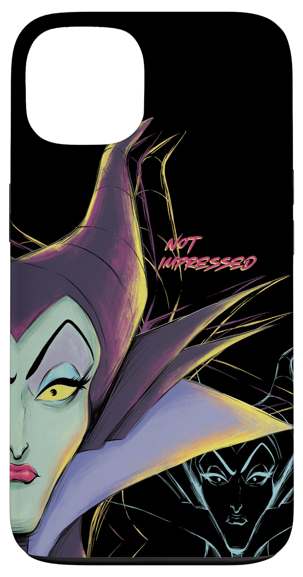 Custodia per iPhone 13 Disney Villains Malefica non impressionato Halloween