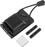 Coldre universal para cinto de rádio, ajustável de 3,8 cm a 5,7 cm, coldre de rádio bidirecional preto, para equipamentos de aplicação da lei