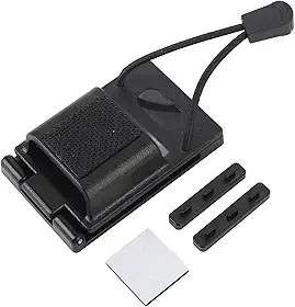 Coldre universal para cinto de rádio, ajustável de 3,8 cm a 5,7 cm, coldre de rádio bidirecional preto, para equipamentos de aplicação da lei