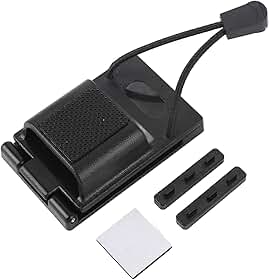 Coldre universal para cinto de rádio, ajustável de 3,8 cm a 5,7 cm, coldre de rádio bidirecional preto, para equipamentos de aplicação da lei