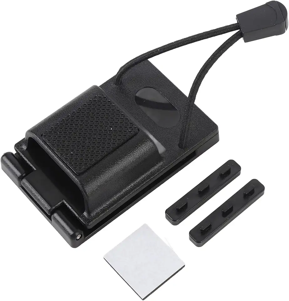 Coldre universal para cinto de rádio, ajustável de 3,8 cm a 5,7 cm, coldre de rádio bidirecional preto, para equipamentos de aplicação da lei