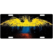 Colombia Flag License Plate Colombian Patriotic Emblem Eagle Version