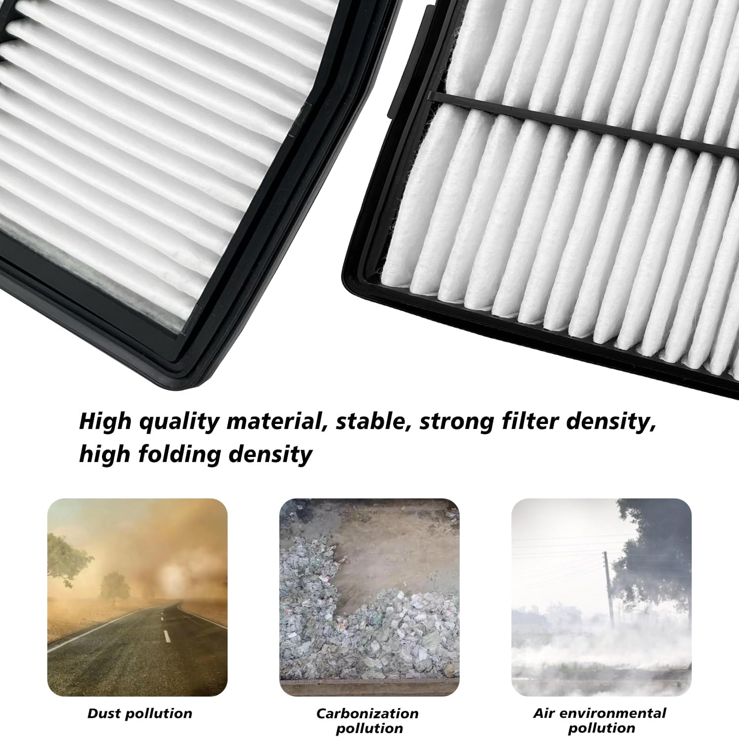 Cabin and Engine Air Filter Fits for Santa Fe Hybrid 2021-2025, Sonata Hybrid 2020-25, Tucson Hybrid 2022-25, Sorento Hybrid 2021-25, Sportage Hybrid 2023-25, Fits 97133L1000, 28113-L5100