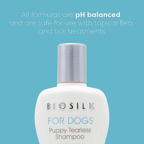 Miniatura 3 de BioSilk Silk Therapy Champú para cachorros sin lágrimas para perros, champú sin lágrimas para cachorros, lavado suave para perros, suministros