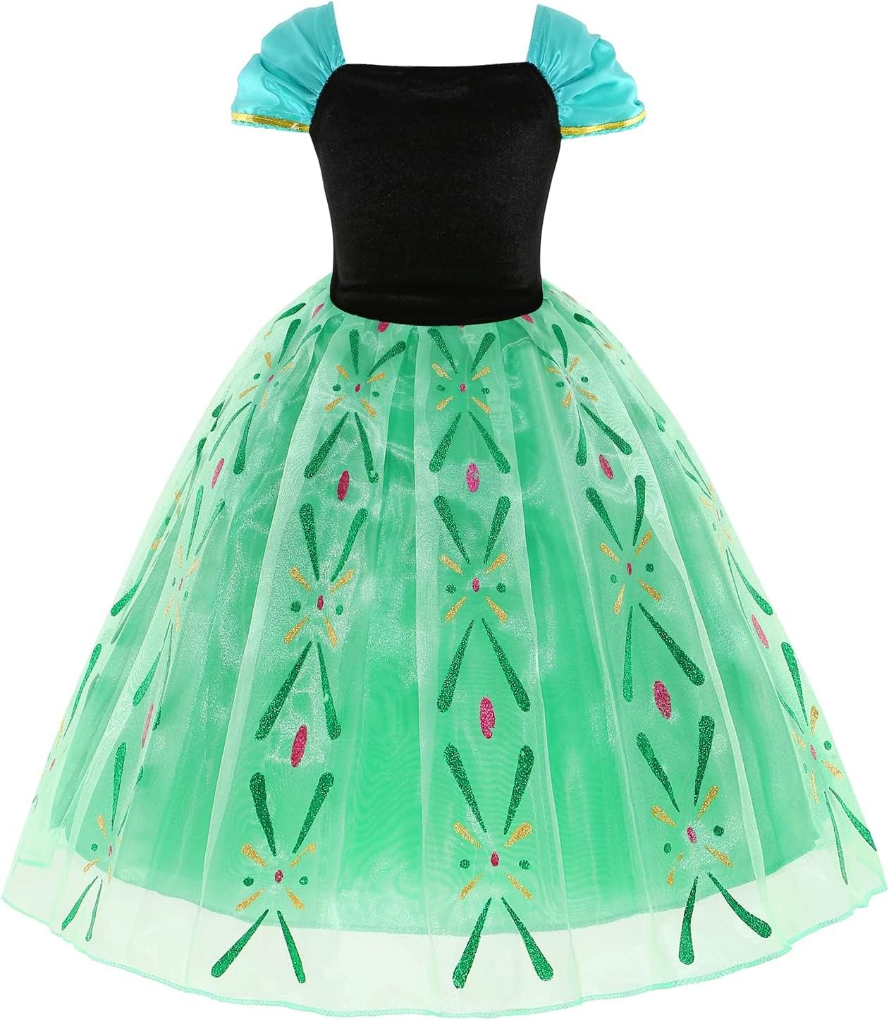 Princess Costume for Girls Toddler Dress up Clothes with Accessories Halloween Cosplay Birthday Party - Image 3