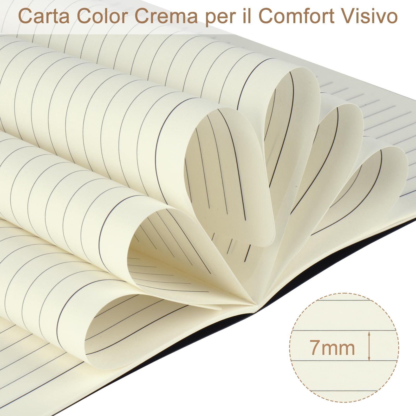 Quaderno A5 Rigato 24 Pezzi 30 Fogli 60 Pagine Nero