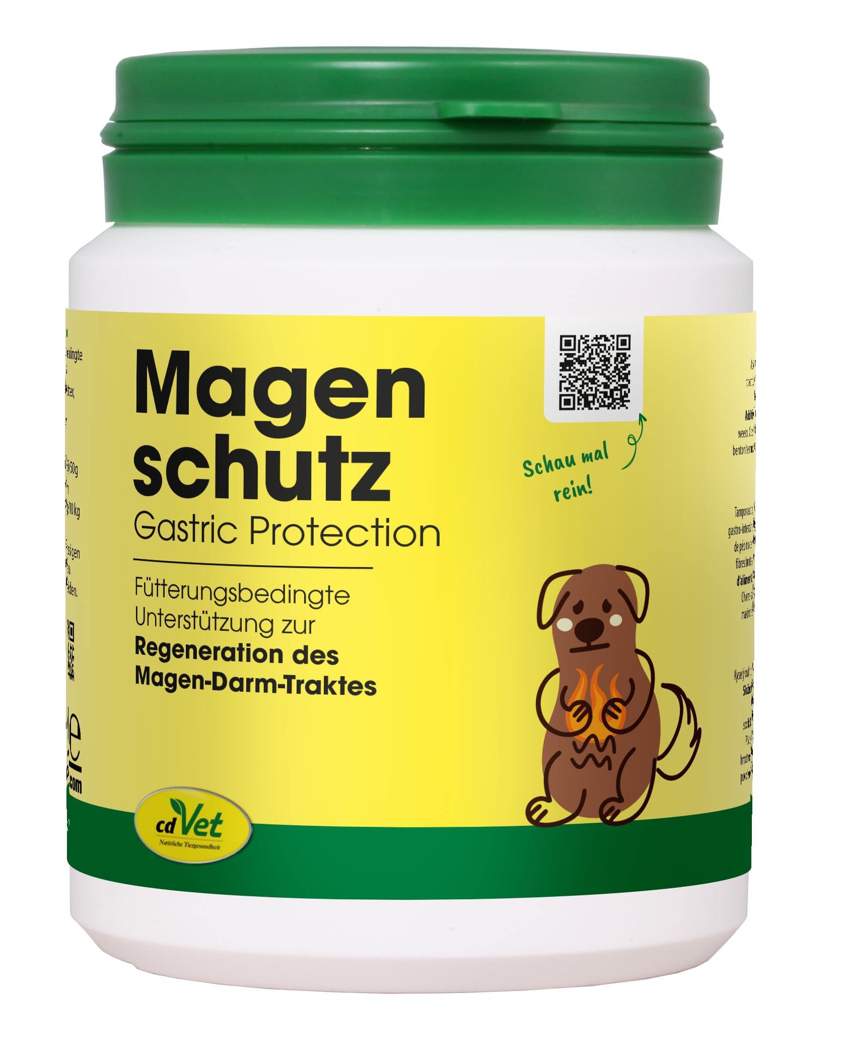 cdVet Magenschutz 60g - Pulver zur Förderung der Gesundheit von Magen und Darm für Hunde und Katzen