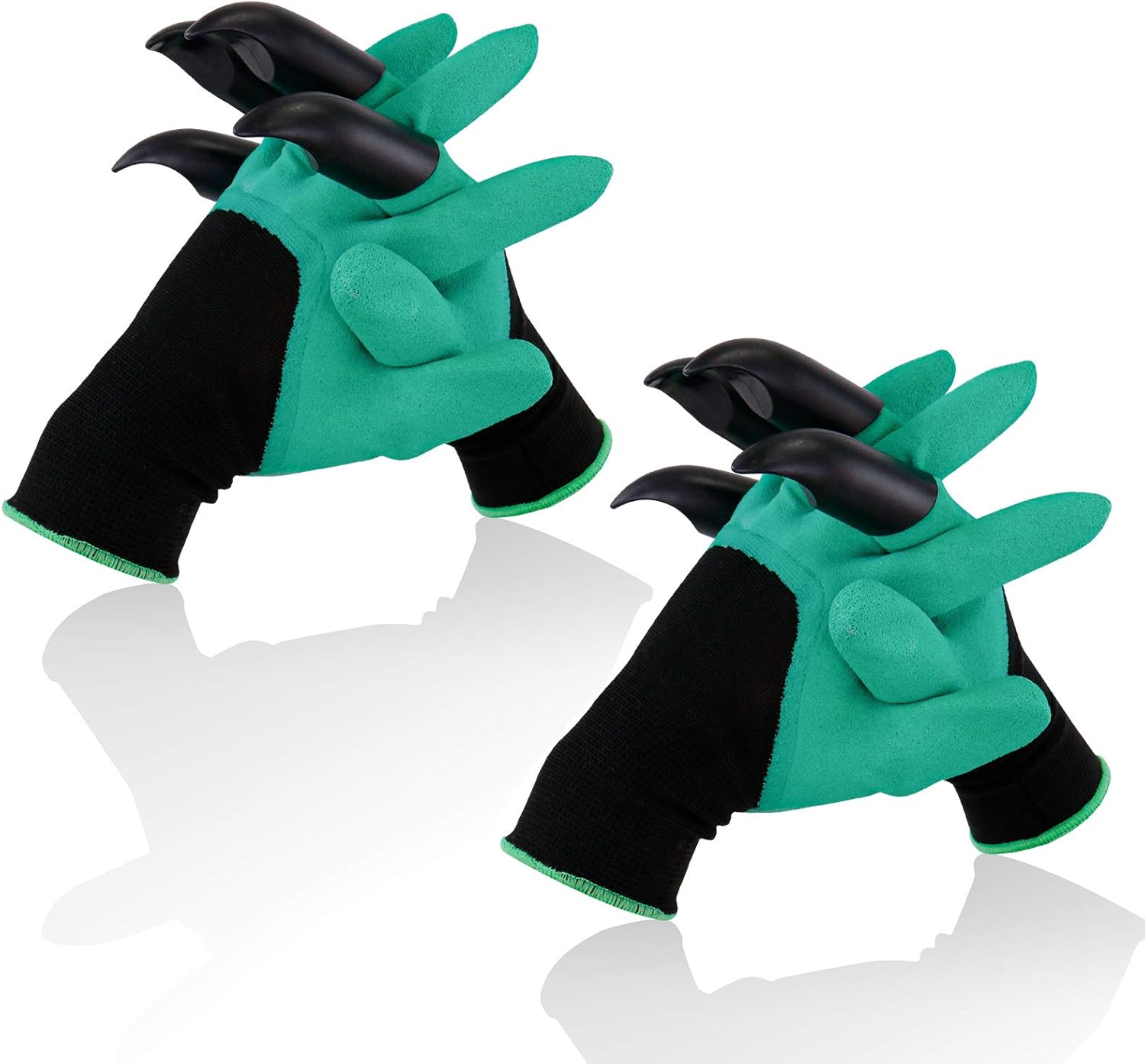 Garden Gloves with Claws, Gardening Gloves 2 Pairs for Digging and Planting Latex Coating Waterproof Breathable Outdoor Gardening Tools for Women and Men (Green) : Patio, Lawn & Garden