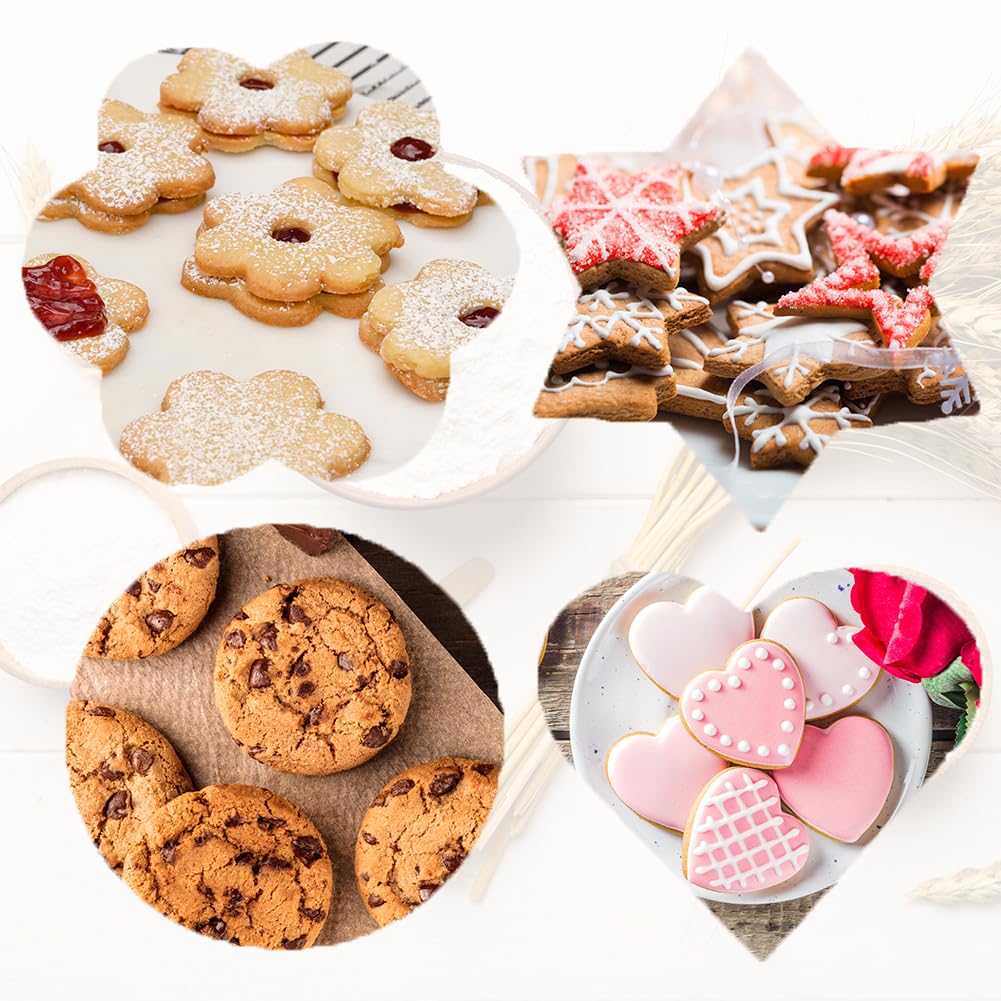 TRIXES 12-delige kerstkoekjessnijderset van roestvrij staal
