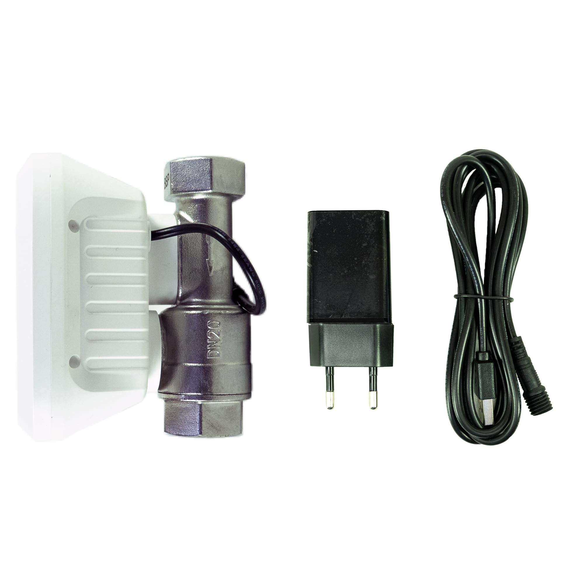 PNI Válvula de agua inteligente PNI-SV180P SV180 PRO, conectividad Wi-Fi, IP65, DN20, aplicación Tuya 3/4, compatible con Amazon Alexa y Google Home