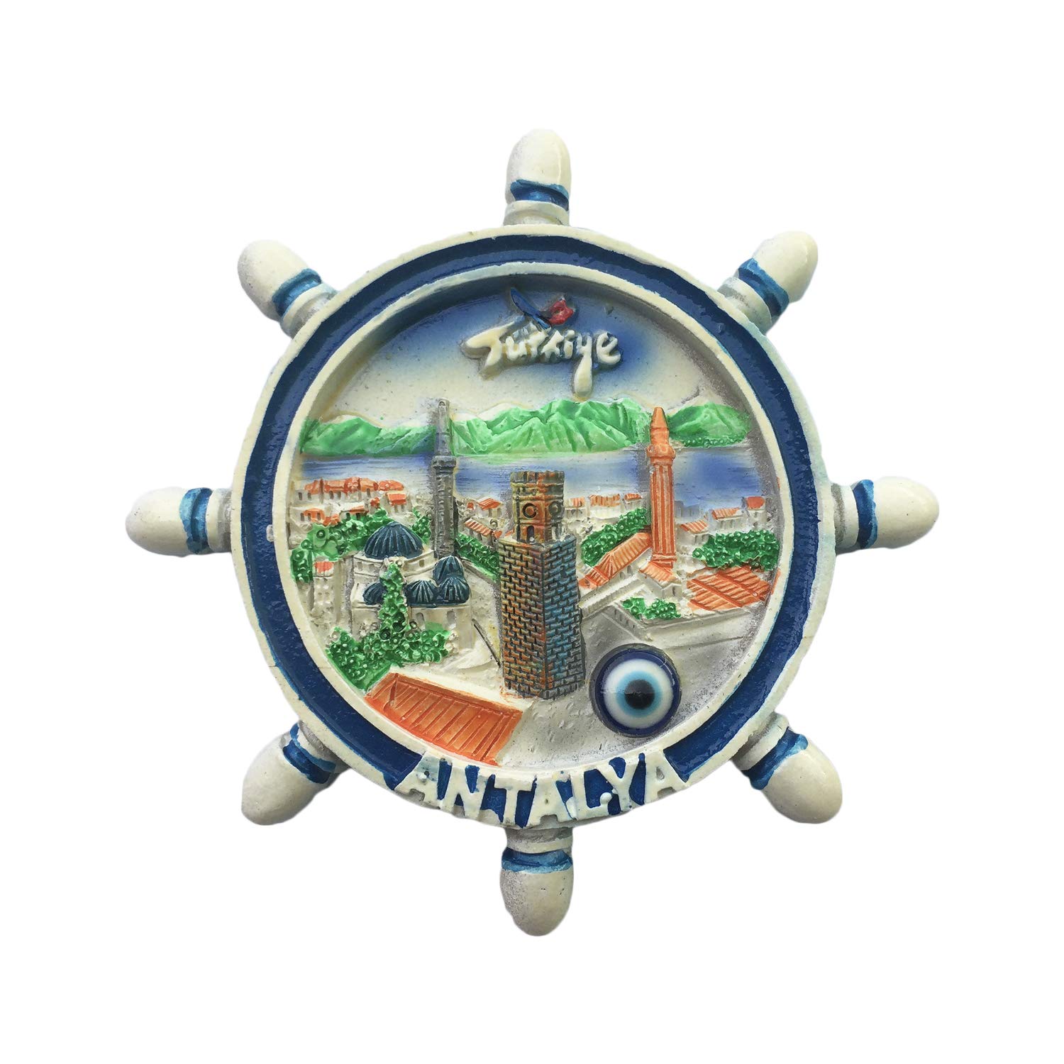 Wedarego Antalya Turkey 3D Rudder Refrigerator Magnet Travel Sticker Souvenirs,Home & Kitchen Decoration Turkey Fridge Magnet From China