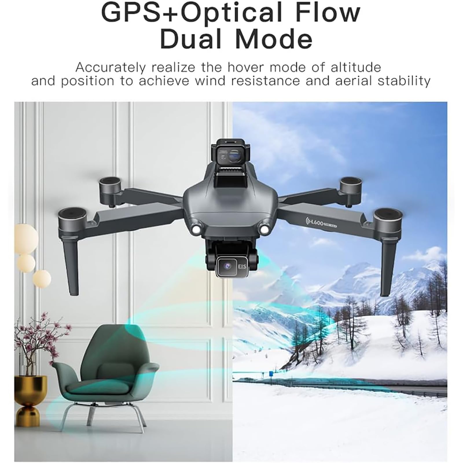 L600 PRO Bezszczotkowy dron z kamerą dla dorosłych 4K GPS Drone 360° Laserowe omijanie przeszkód RC Quadcopter Helicopter Podwójne kamery