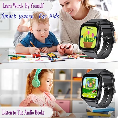 Miniatura 7 de Reloj inteligente para niños, reloj inteligente para niñas y niños con 26 juegos, grabadora de video y reproductor, calendario podómetro, linterna