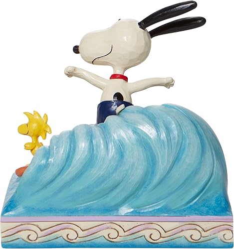 Miniatura 3 de Enesco Jim Shore Peanuts Snoopy and Woodstock - Figura de surf, 5.5 pulgadas, multicolor