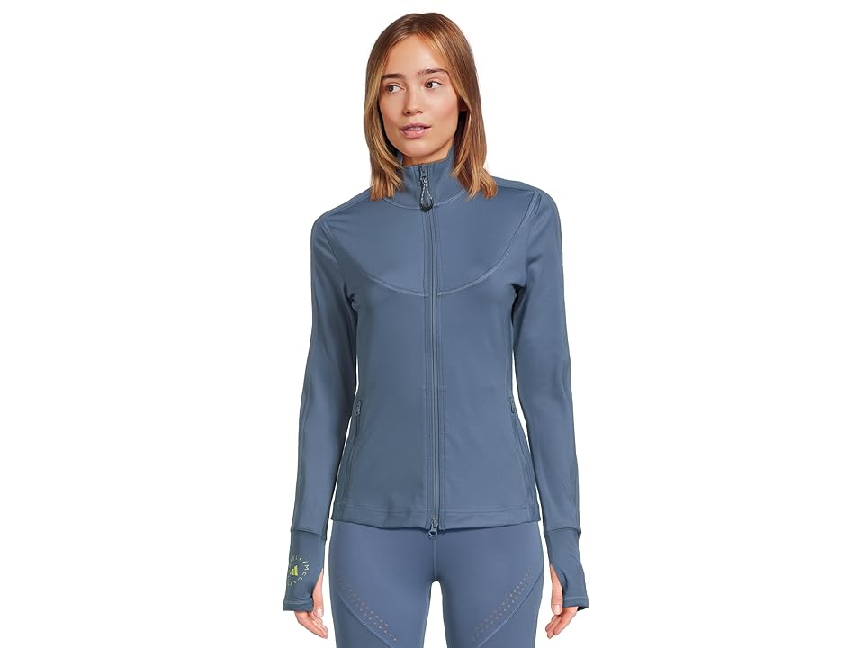 adidas by Stella McCartney TruePurpose Training Midlayer JJ0124 Women's Jacket Deep Sea Blue-Smc : LG, Down/Elastane/Polyester