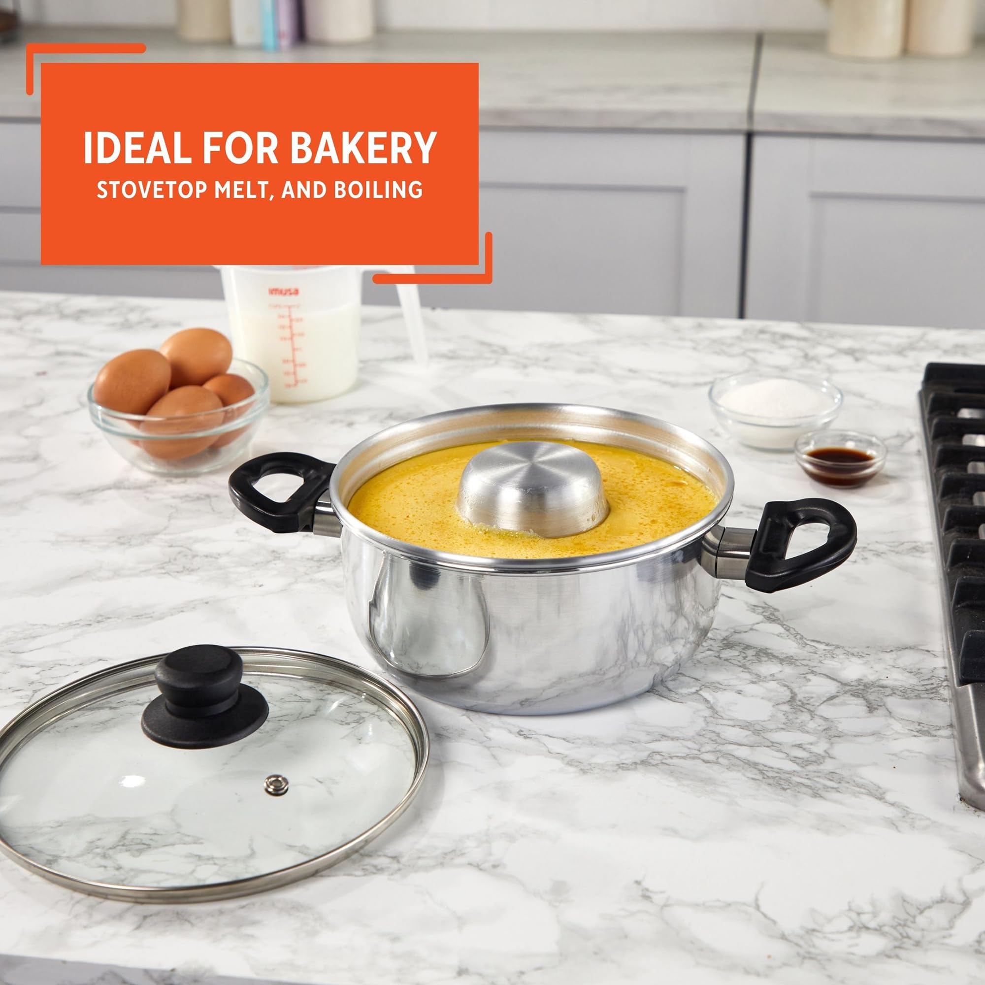 Imusa Flan Double Boiler - Perfect Custards! -9