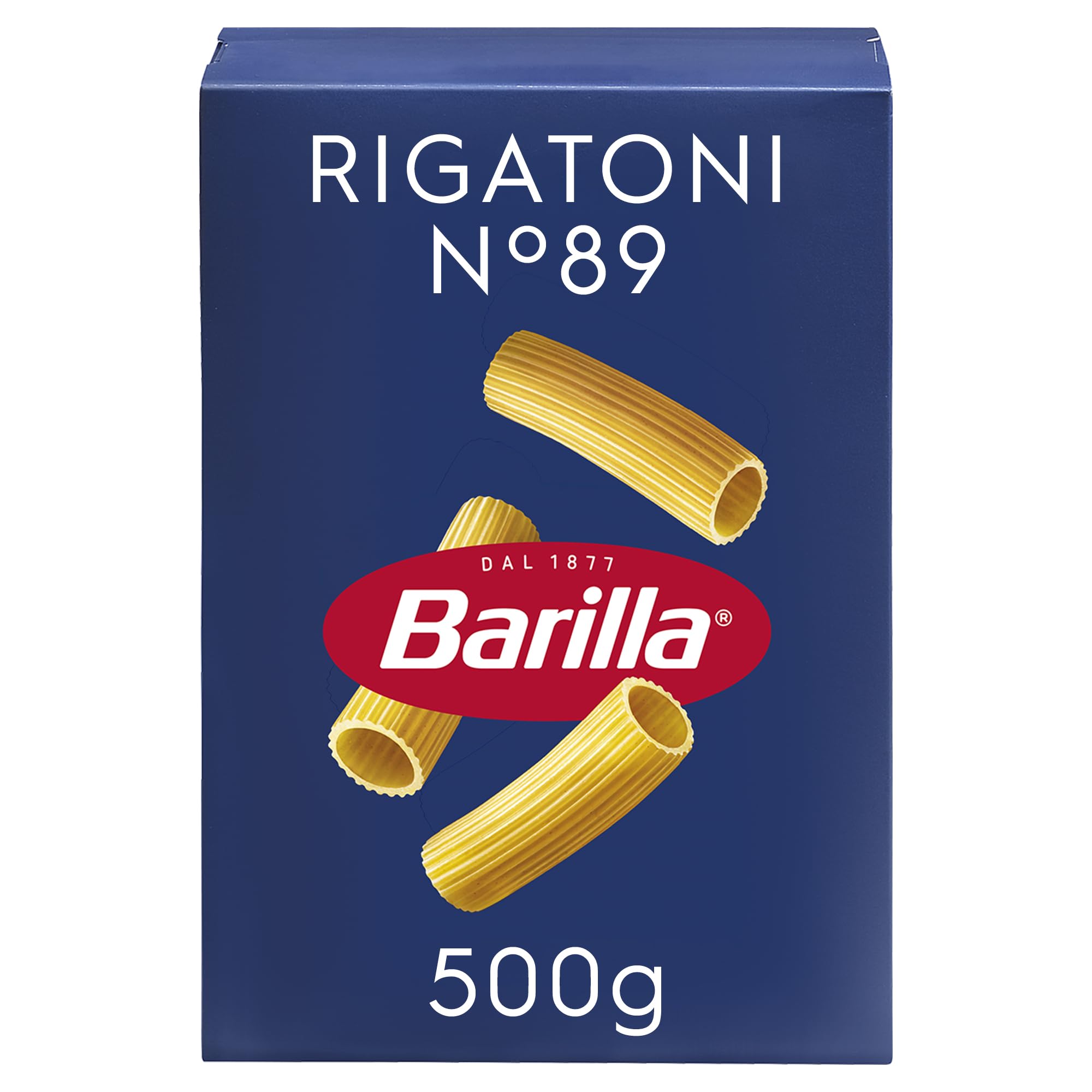 Barilla Pasta Rigatoni N. 89, Pasta Corta di Semola di Grano Duro, 500 g