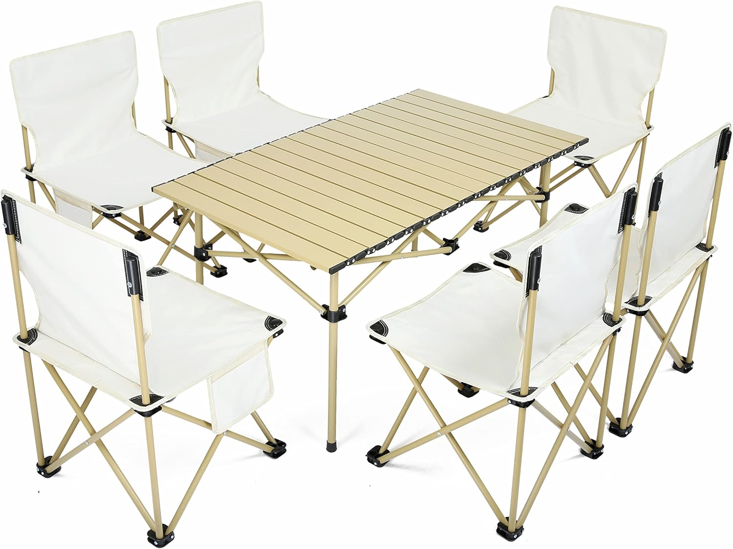 Taficamt.RT Multi Person Outdoor Folding Table and Chair Set with Storage Bag