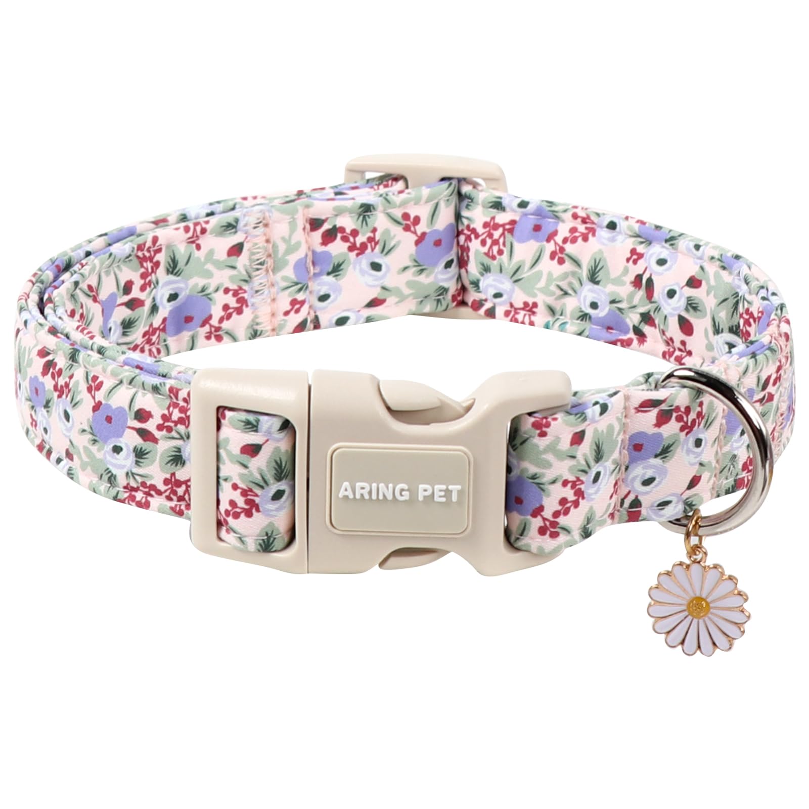 ARING PET Dog Collar, Cute Flower Dog Collar, Comfortable Pet Collars with Quick Release Plastic Buckle for Boys&Girls Dogs, Small — image 1